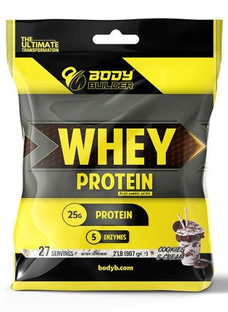 Body Builder 100% whey protein - 2lb, Elite Whey Protein Blend for Optimal Muscle Growth and Recovery, Rich in BCAAs, Glutamine and Digestive Enzymes, perfect post workout fuel - Cookies and Cream - pzsku/ZE192D4130725C1E2F3FFZ/45/1752921880/3883b3eb-69ff-4bcb-bc93-f88cd0b3abf7