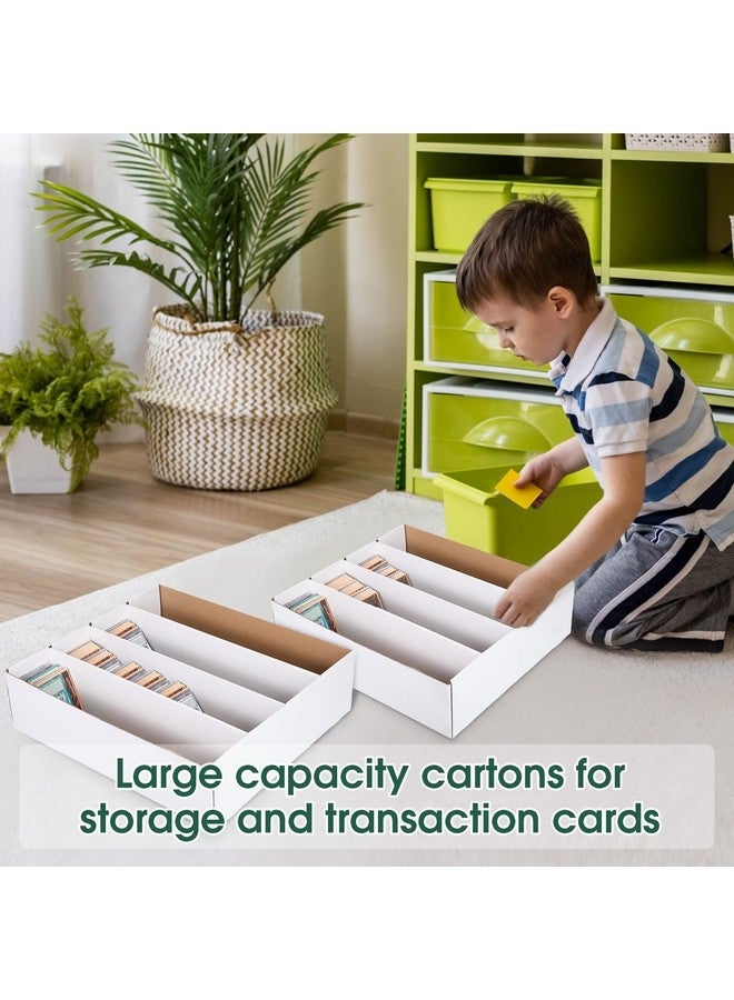 Yexiya 3 Pcs 3200 Count Sports Card Storage Boxes White Trading Card Box Collectible Trading for Soccer Baseball Game - Image 5