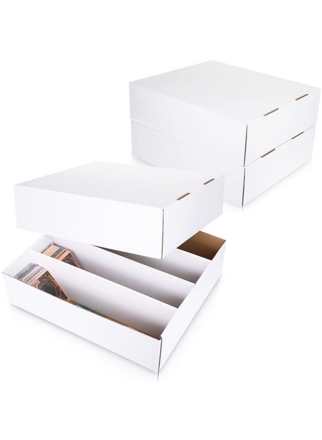 Yexiya 3 Pcs 3200 Count Sports Card Storage Boxes White Trading Card Box Collectible Trading for Soccer Baseball Game - Image 1