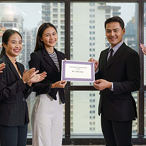 Desktop Publishing Supplies Purple Border Blank Certificate Paper - 100 Pack - 8.5" x 11" Certificates for Printer Awards - Image 3