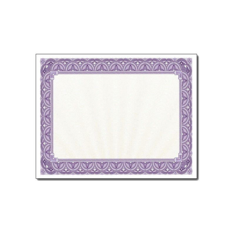 Desktop Publishing Supplies Purple Border Blank Certificate Paper - 100 Pack - 8.5" x 11" Certificates for Printer Awards - Image 4