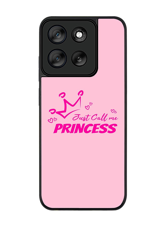 Stylizedd For Motorola Moto G56 Case,Slim fit Camera Protection, Shockproof Thin Phone cover  - Just call me princess - Image 1