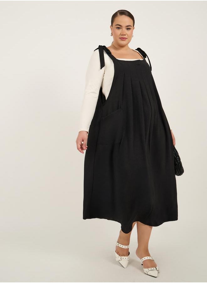 Styli Plus Size Strappy A-Line Maxi Dress  - Image 1