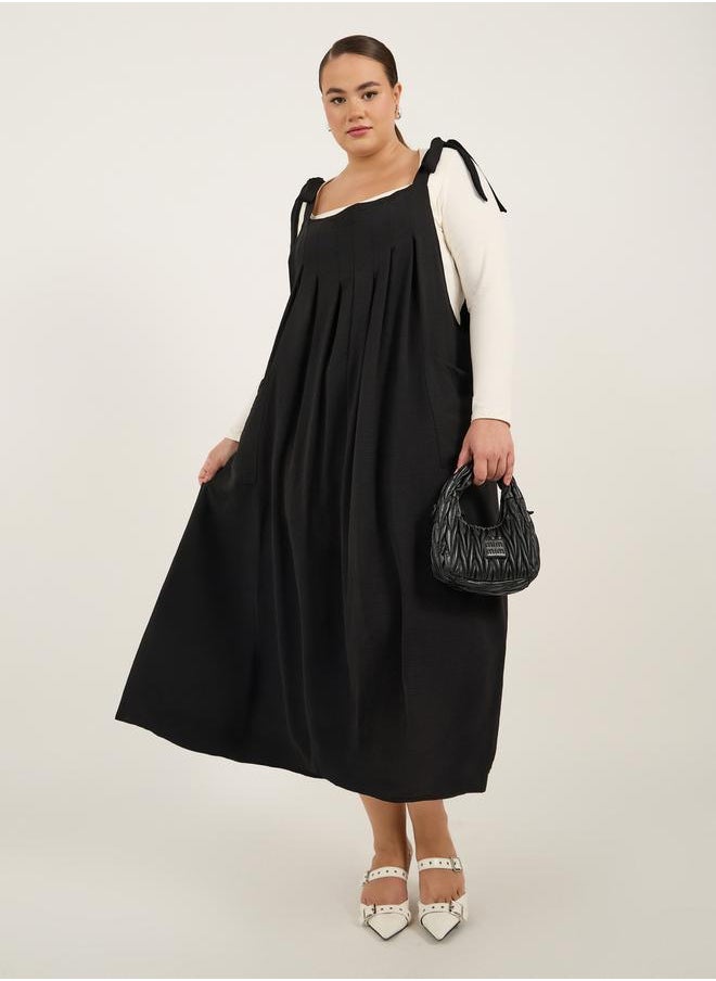 Styli Plus Size Strappy A-Line Maxi Dress  - Image 2