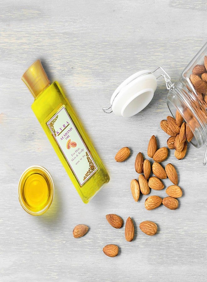 Kyra Almond Oil (100 ml) | Cold Pressed Pure Almond Oil for Hair, Skin & Face | Badam Oil for Hair Growth | Non-Sticky Hair Oil | almond oil benefits for hair - Image 2