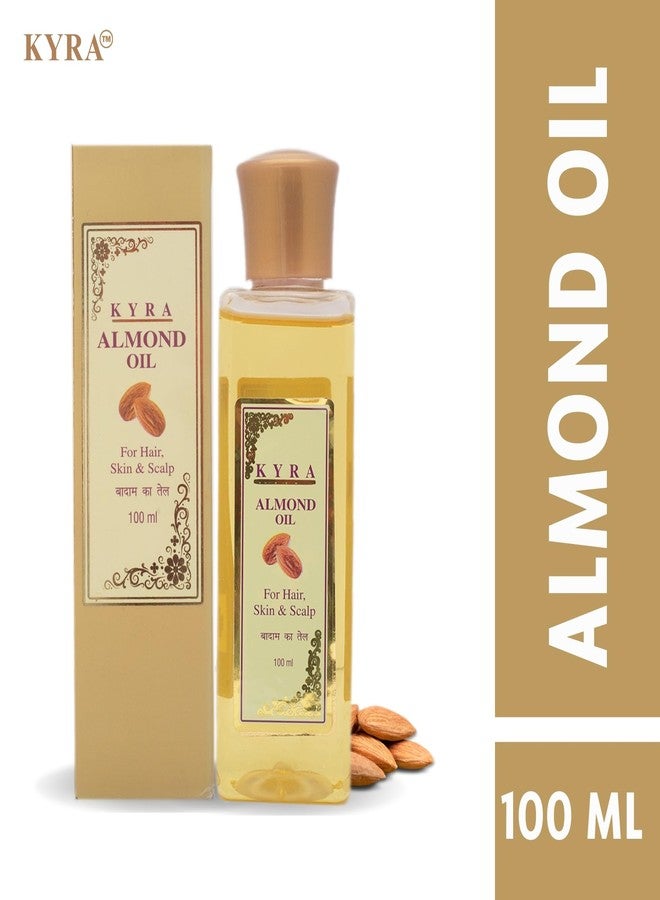 Kyra Almond Oil (100 ml) | Cold Pressed Pure Almond Oil for Hair, Skin & Face | Badam Oil for Hair Growth | Non-Sticky Hair Oil | almond oil benefits for hair - Image 5
