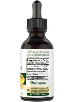 CARLYLE Organic Oil of Oregano | 2 fl oz Liquid | Vegan, USDA Certified | Non-GMO, Gluten Free Drops  - Image 2
