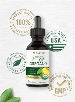 CARLYLE Organic Oil of Oregano | 2 fl oz Liquid | Vegan, USDA Certified | Non-GMO, Gluten Free Drops  - Image 5