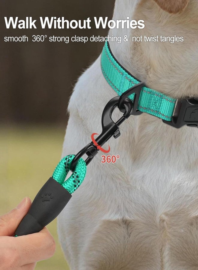 Joytale Dog Leash for Small Dogs, Heavy Duty Nylon Leashes with Comfortable Padded Handle and Highly Reflective Threads, Ideal for Walking and Training, Teal, 6'×3/8'' - Image 4