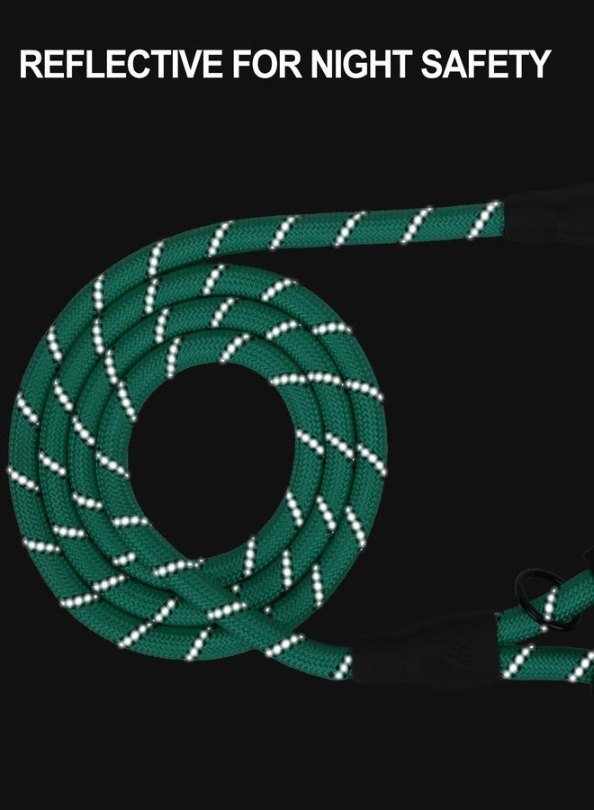 Joytale Dog Leash for Small Dogs, Heavy Duty Nylon Leashes with Comfortable Padded Handle and Highly Reflective Threads, Ideal for Walking and Training, Teal, 6'×3/8'' - Image 5