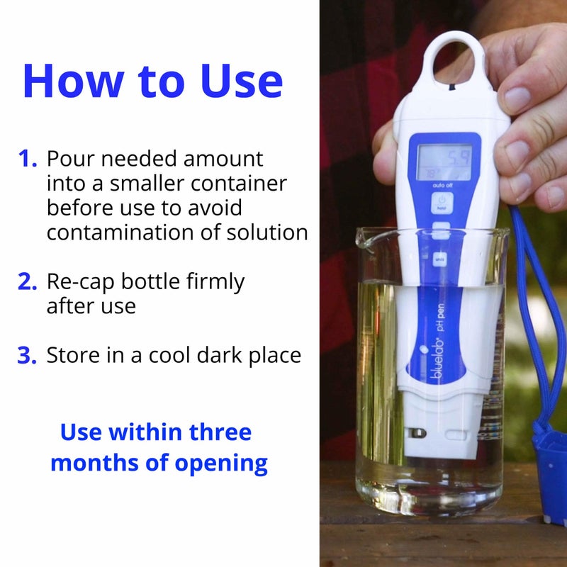 Bluelab pH 4.0 & 7.0 Calibration Solution Kit - pH Meter & pH Pen Calibration for Balanced Nutrient Solution NIST Traceable | Hydroponics, Gardening & Growing Tents (500 ml/ 16.9 Fl Oz Each) - Image 4