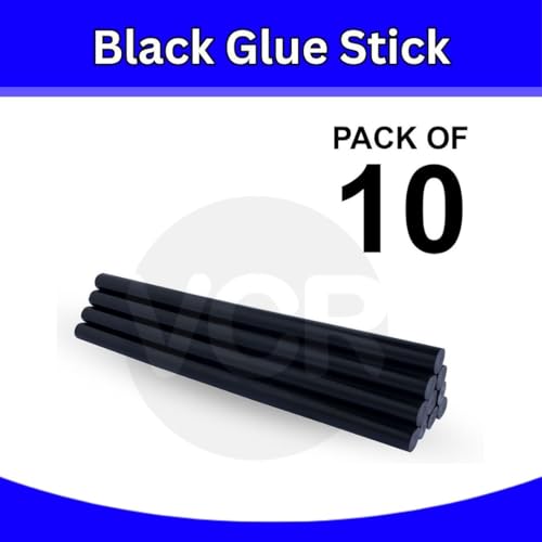 VCR 11mm Glue Sticks for Glue Gun - 11mm x 165mm in Length - Hot Melt Black Glue Stick - Pack of 10 - Bonding Adhesive Glue Sticks for DIY - Arts Crafts - Schools and Industries - Image 2