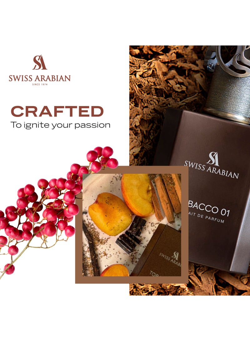SWISS ARABIAN Tobacco 01 Extrait de Parfum, 50ml, Premium Quality Perfume, Unisex Fragrance, Oriental, Woody, Luxurious Blend Perfume for Women and Men - Image 5