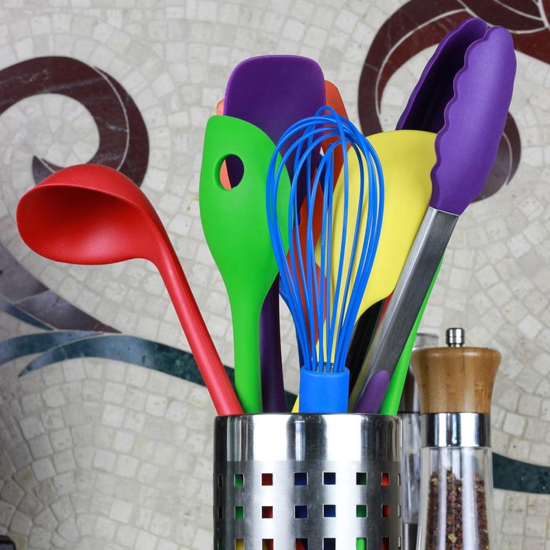 Chef Craft مغرفة طهي سيليكون مميزة، 11.25 بوصة، حمراء - Image 3