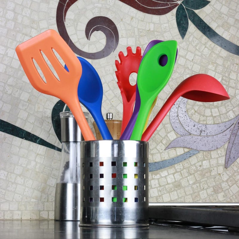 Chef Craft مغرفة طهي سيليكون مميزة، 11.25 بوصة، حمراء - Image 5