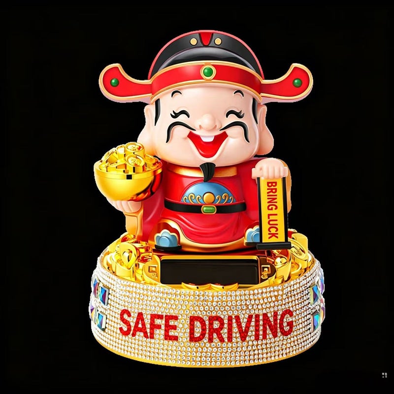 تمثال إله الثروة الشمسي المومئ لتعليمة لوحة القيادة في السيارة - Image 5