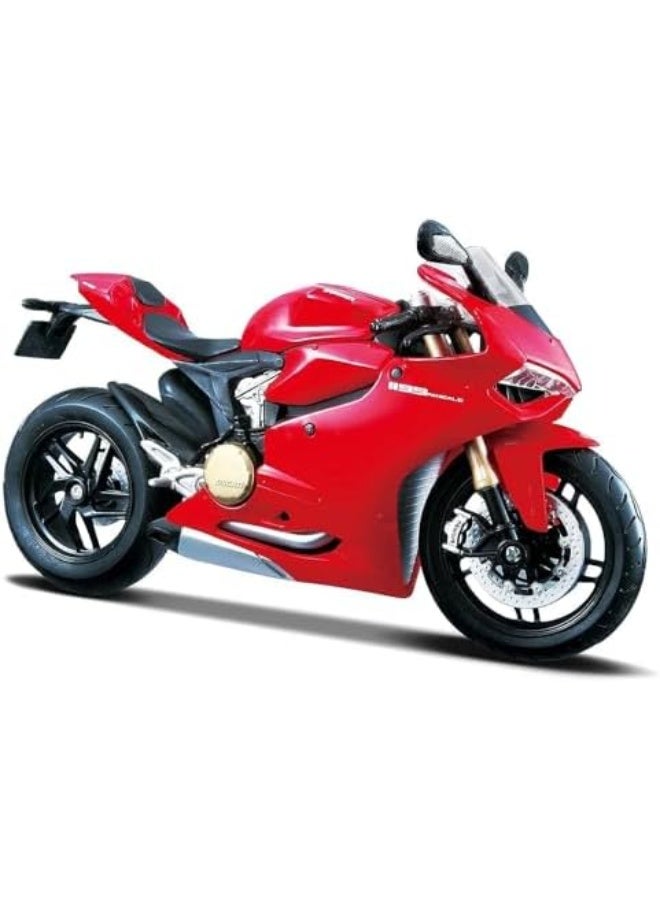 Diecast Assembly Line 1:12 Ducati 1199 Panigale Diecast Motorcycle Model Kit, Red/Black - Image 1