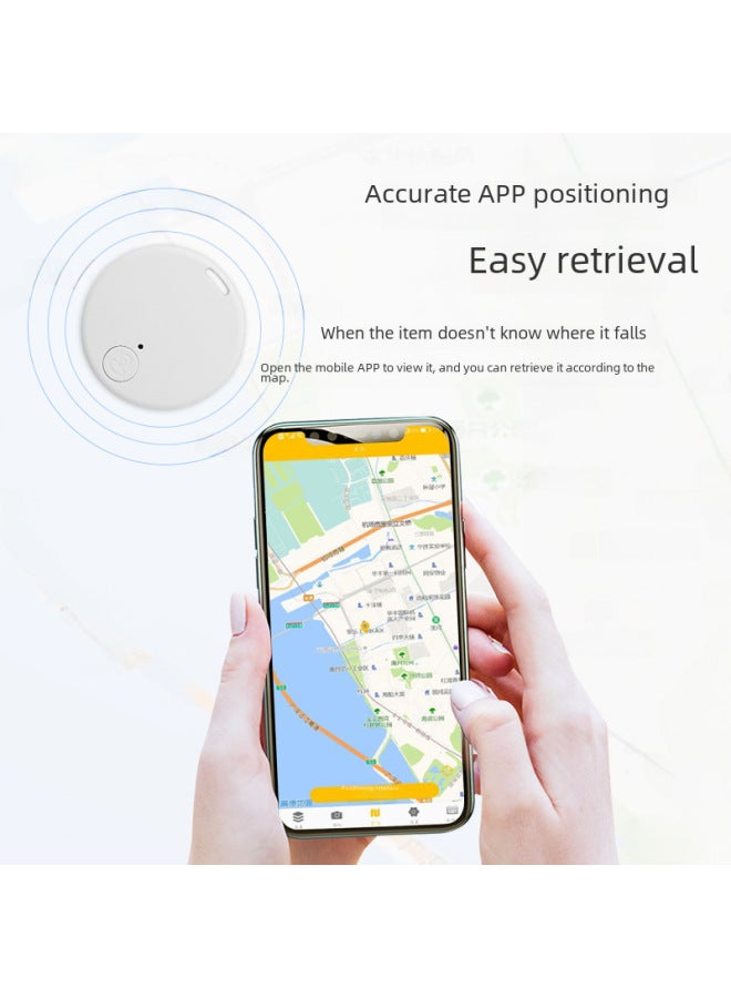 Neutral New Round Bluetooth Anti-lost Device Smart Portable 5.2 Pet Phone App Positioning Two-way Reminder Alarm - Image 4