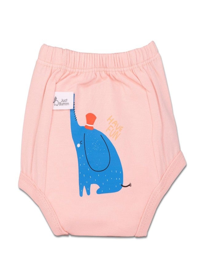 Just Bumm Potty Pants for Toddlers, Pull-up Padded Underwear with 4 layers of Organic Cotton Padding & Cotton Inner, Ideal for Potty Training 2-3 Year Babies (Funky Trunk) - Image 1