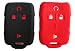 HEARTMEET Smart Key Fob Covers Case Protector Keyless Remote Holder for Chevy Chevrolet Silverado ColoradoGMC Sierra Canyon 20142017 M3N32337100 Keyless Entry Remote Control Car Key Fob Cover Casing - Image 2