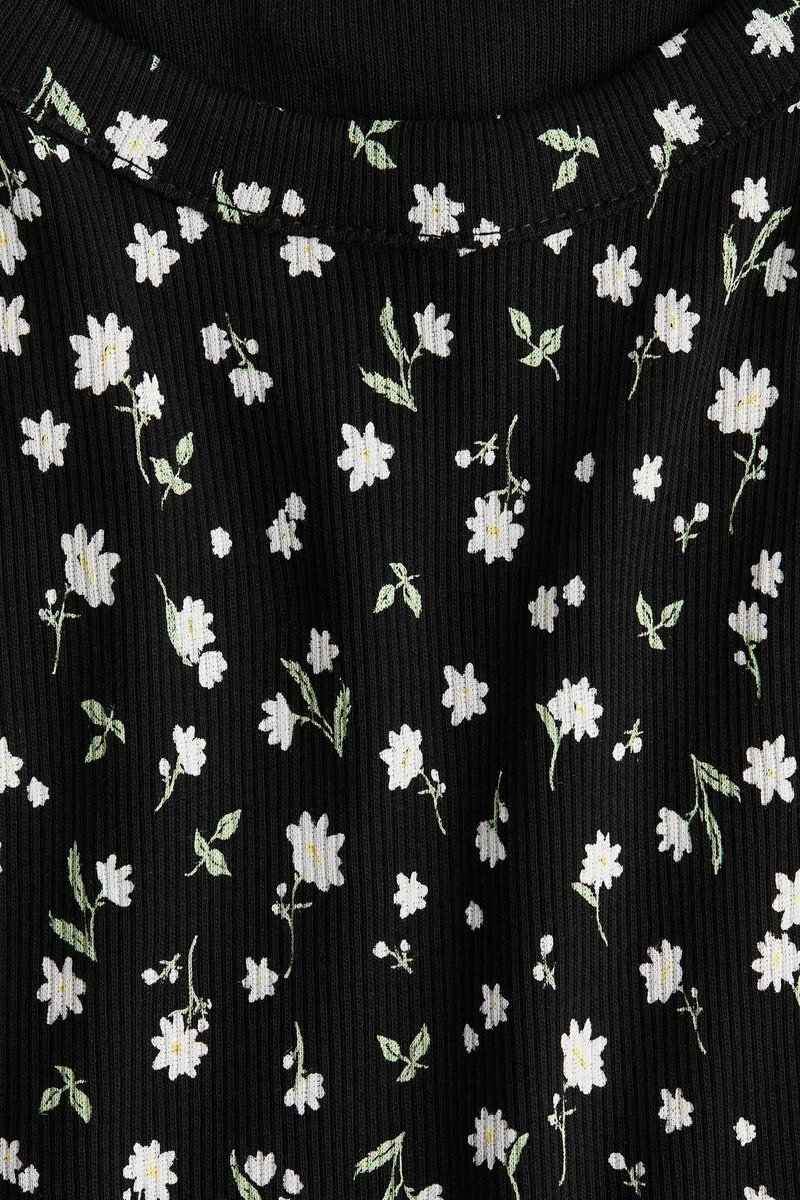 H&M Ribbed cotton dress