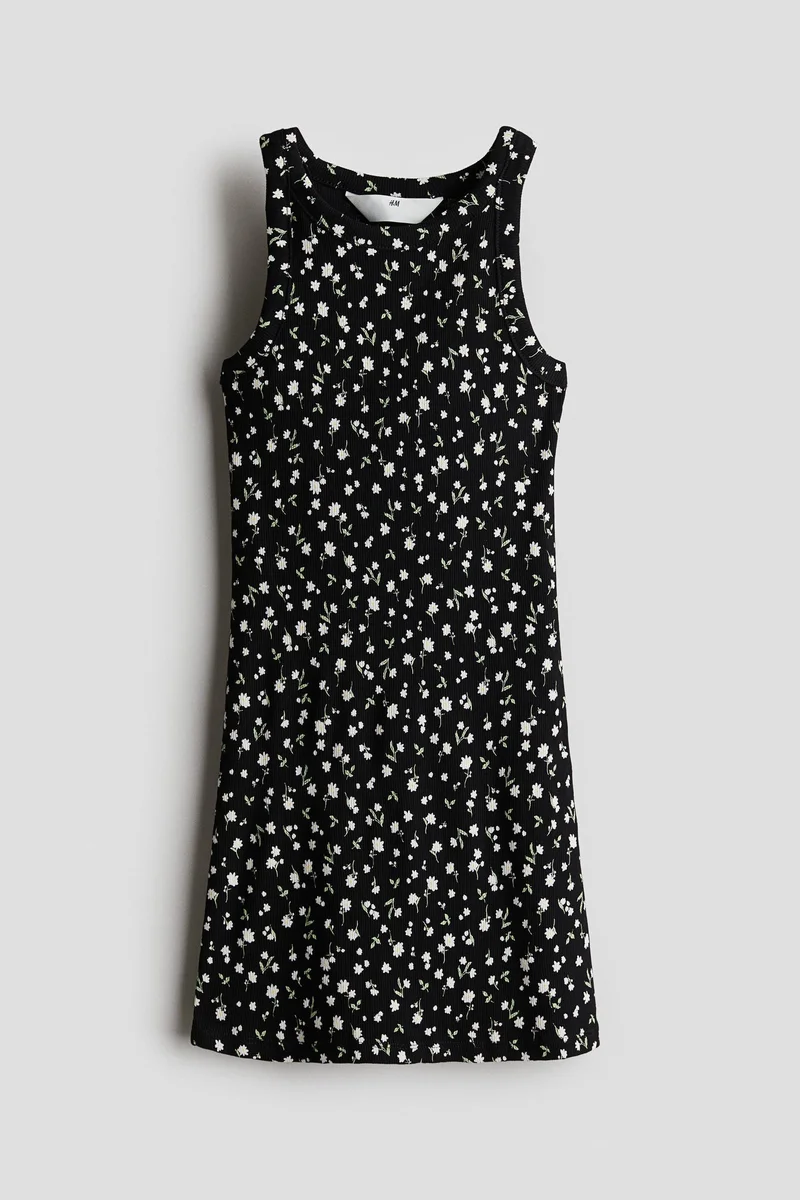 H&M Ribbed cotton dress