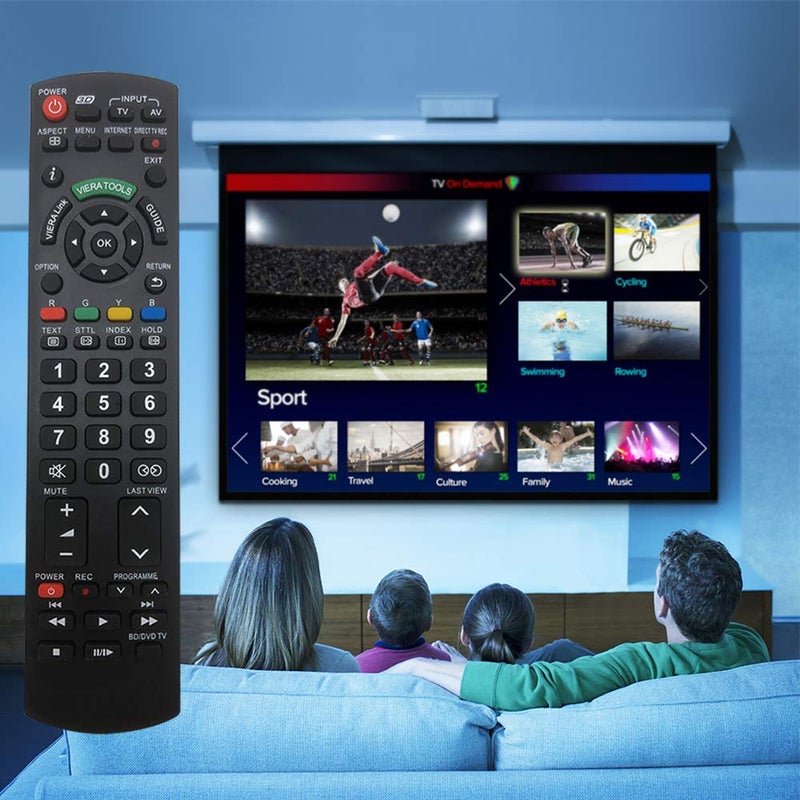 SIUMAL Universal Remote Control for Panasonic TV Remote Control Works for All Panasonic Plasma Viera HDTV 3D LCD LED TV/DVD Player/AV Receiver - No Program Needed - Image 2