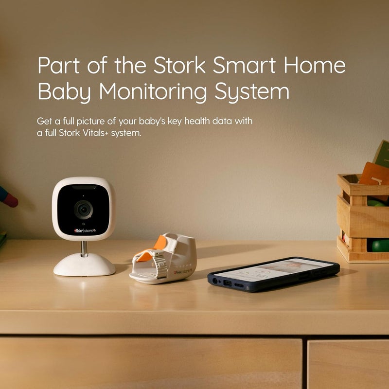 Stork Masimo Baby Monitor Camera White  QHDHires 24hr Video Camera Zoom inOut 2Way Audio Room Condition Alerts Remote App Streaming Discontinued - Image 4