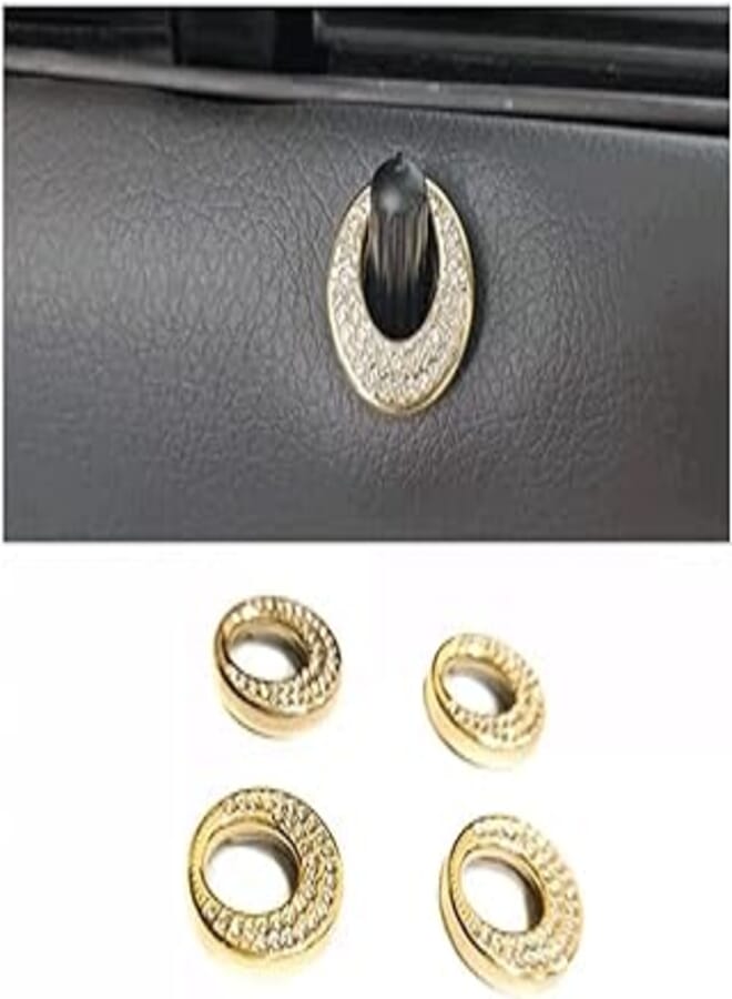 Door Lock Accessory for 2008-2014 Mercedes C-Class (Gold)- 4-Piece