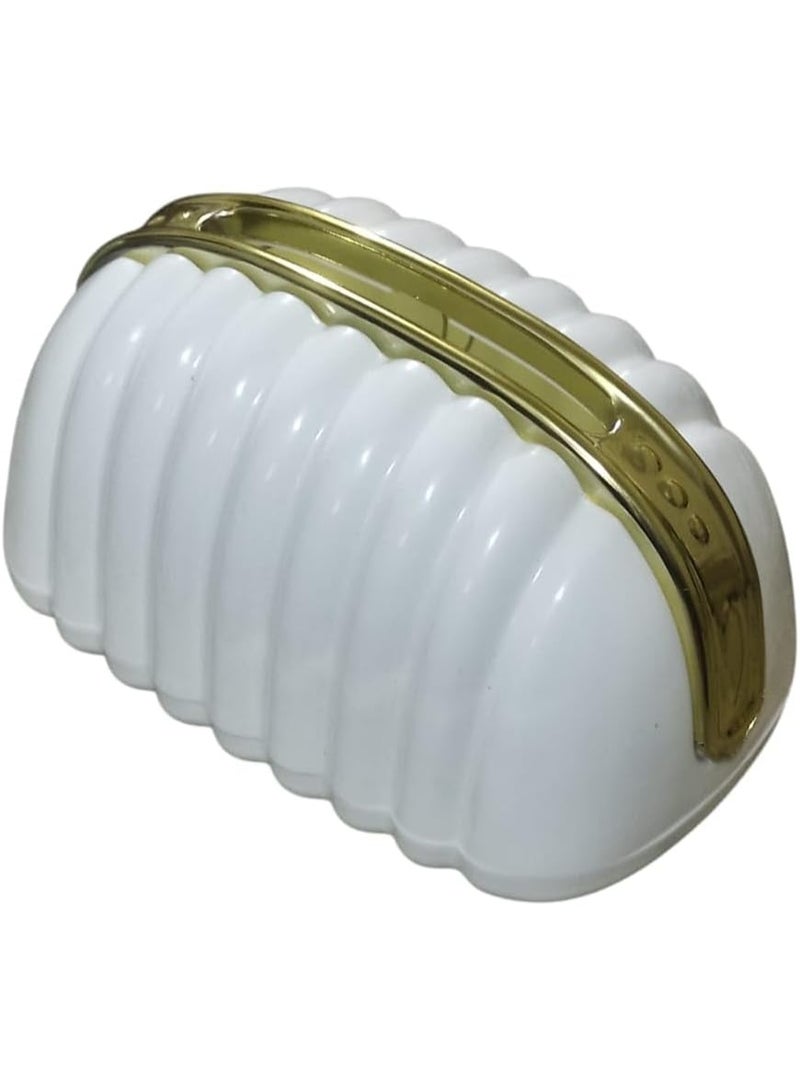 Generic Shell-themed Slim & Lightweight Living Room Tissue Box, Multi, Plastic, RectangularChic Tissue Box with Bow Decorative Handbag with Zipper for Easy Use and Storage of Napkins.( Coler may very ) - Image 3