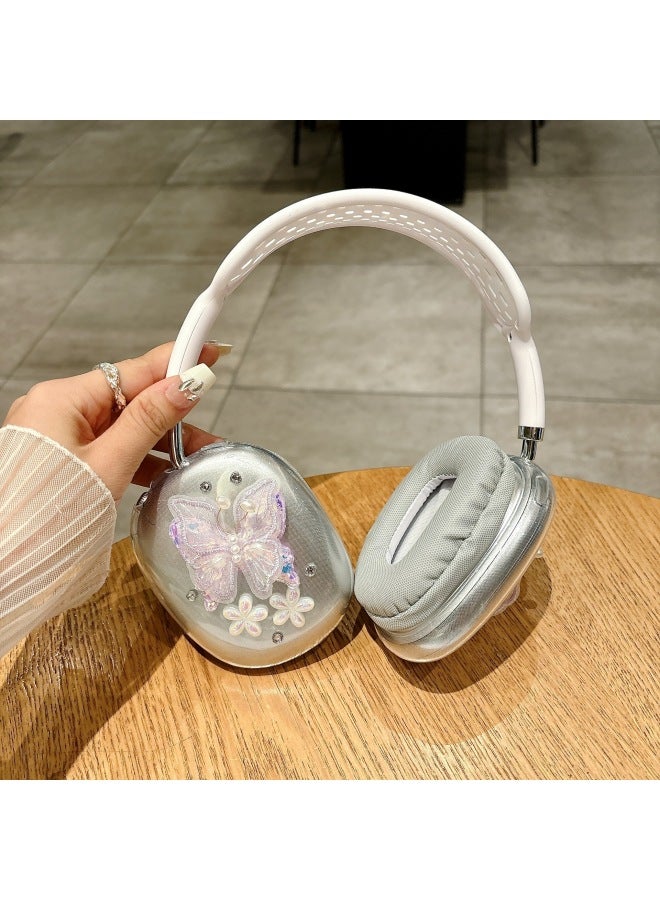 Loquat Three-Dimensional Plush Cartoon Protective Case For AppleAirpods Max Headset Headphone Protective Case erfly-Color:Stereo Panda-Model:Airpods MAX - Image 5