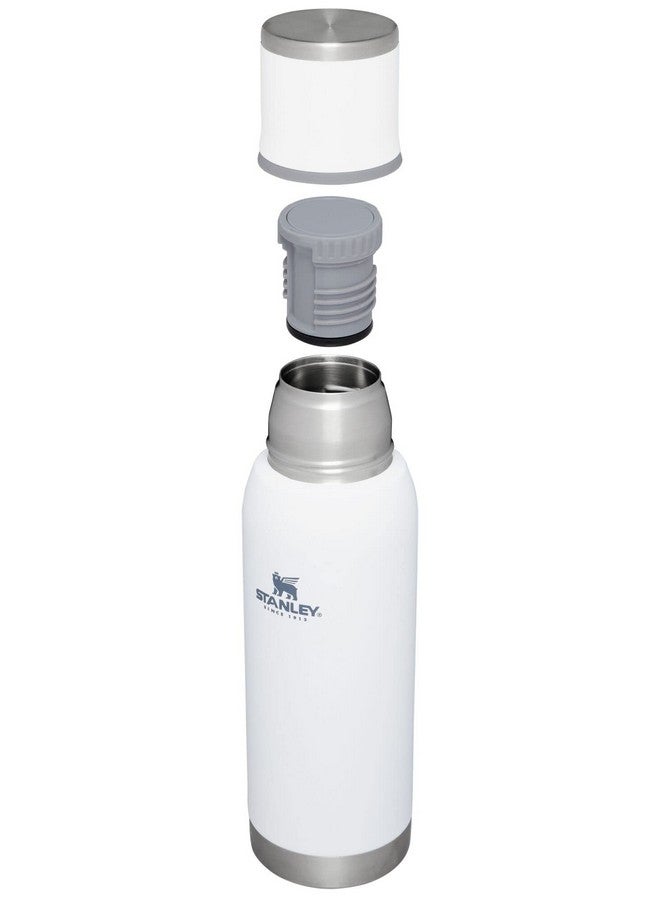 Stanley Stanley Adventure-To-Go Vacuum Bottle 25 oz | Wide Mouth with Leakproof Cup Lid | Keep Drinks Hot or Cold | Packable for Travel | Insulated Stainless Steel Thermos | BPA-Free | Polar  - Image 1