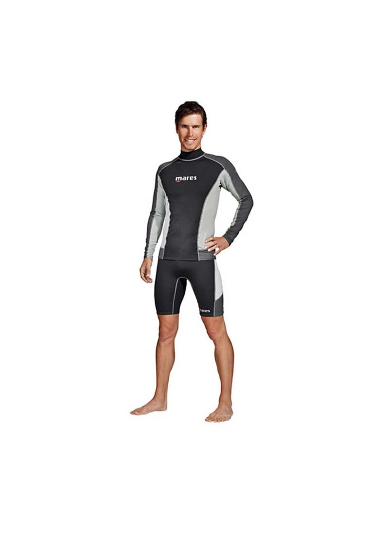 Mares Mares Men's Trilastic Long Sleeve Rash Guard Shirt for Water Sports | UV Protection, Flatlock Stitching Style, Lightweight Durable Stretchable Fabric, Medium  - Image 2