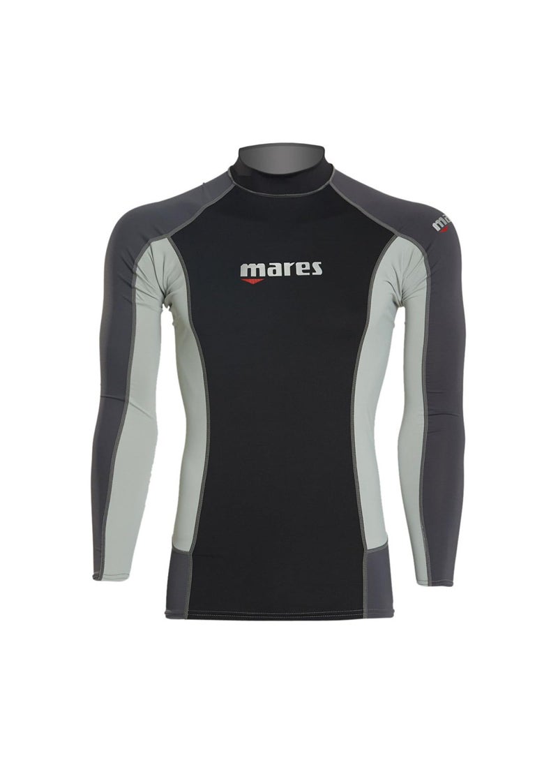 Mares Mares Men's Trilastic Long Sleeve Rash Guard Shirt for Water Sports | UV Protection, Flatlock Stitching Style, Lightweight Durable Stretchable Fabric, Medium  - Image 1