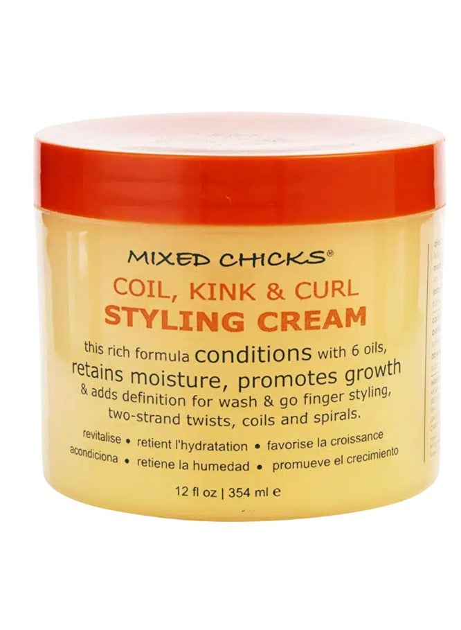 مكسد تشيكس Mixed Chicks - Coil Kink & Curl Styling Cream 12oz - Image 1