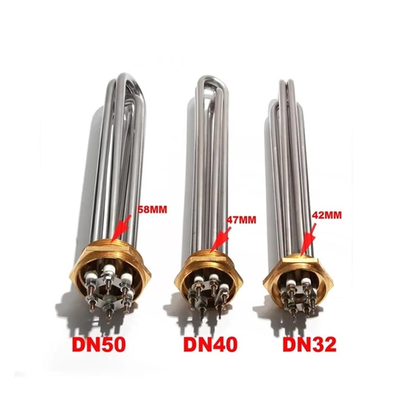 DN32 1.25Inches Thread Water Immersion Heating Element 3KW-12KW 110v 220v 380v Electric Insulation Boiler Joyful(110V,4.5KW 225mm) - Image 4