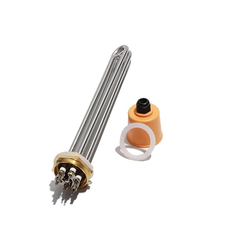 DN32 1.25Inches Thread Water Immersion Heating Element 3KW-12KW 110v 220v 380v Electric Insulation Boiler Joyful(110V,4.5KW 225mm) - Image 1