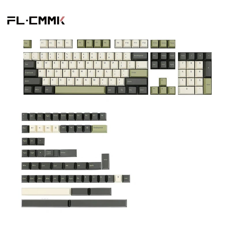 FL Esports PBT FSA Profile Keycap Set, 164 Keys, Double Shot Two-Color Injection Molded - Image 2