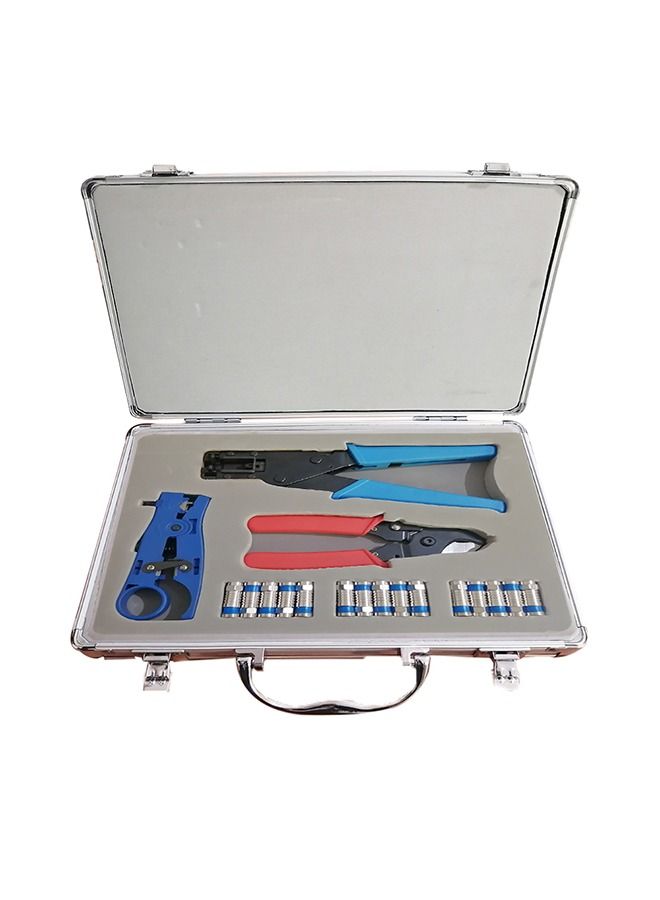 A kit consisting of 33 integrated pieces for easy connection of networks, internet cables and telephones / STX600  - Image 1