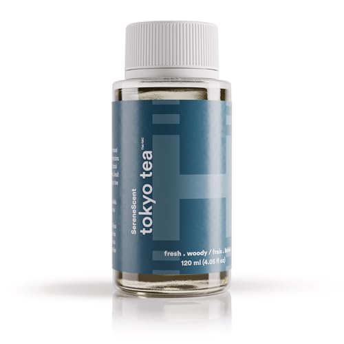 Homedics SereneScent Waterless Diffuser Oil Refill Tokyo Tea 120ml Clean Safe Bright Refreshing HotelInspired Home Fragrance Compatible with SereneScent Diffusers Easy Twist Plug Play - Image 1