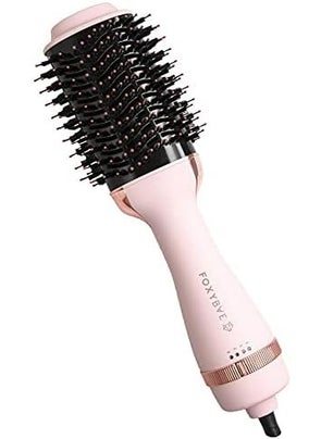 FoxyBae FoxyBae Blowout Hair Dryer Brush 75mm  Ceramic Tourmaline Hot Air Brush for Styling Curling and Volumizing  AllinOne Tool Blush 
