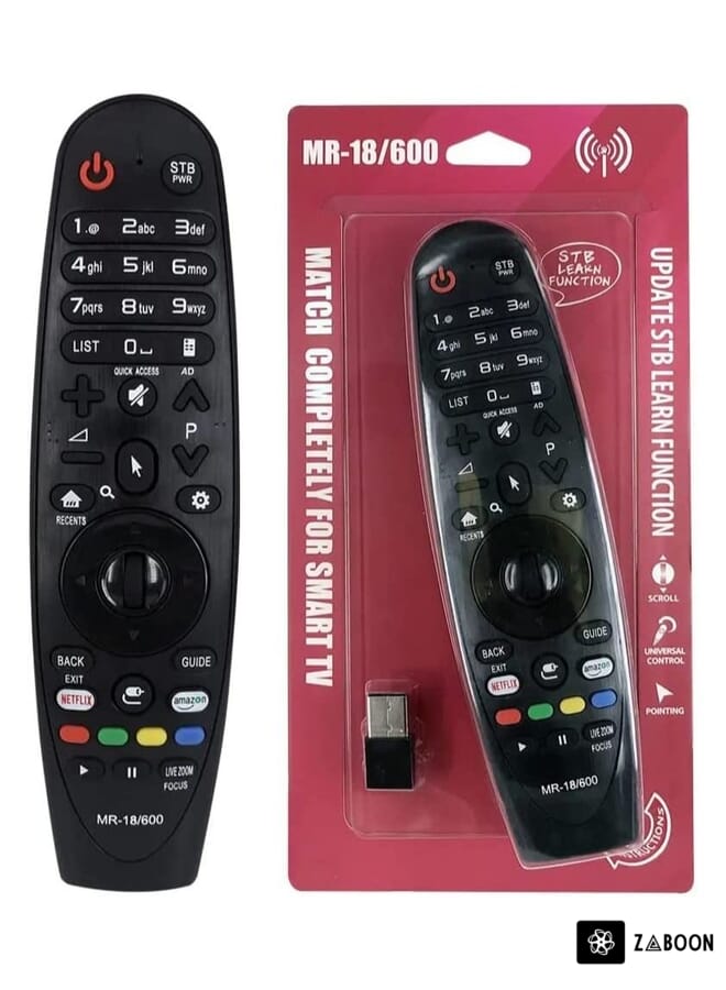 Zaboon Replacement Smart tv remote control for usb MR-18/600 for LG tv control smart remote