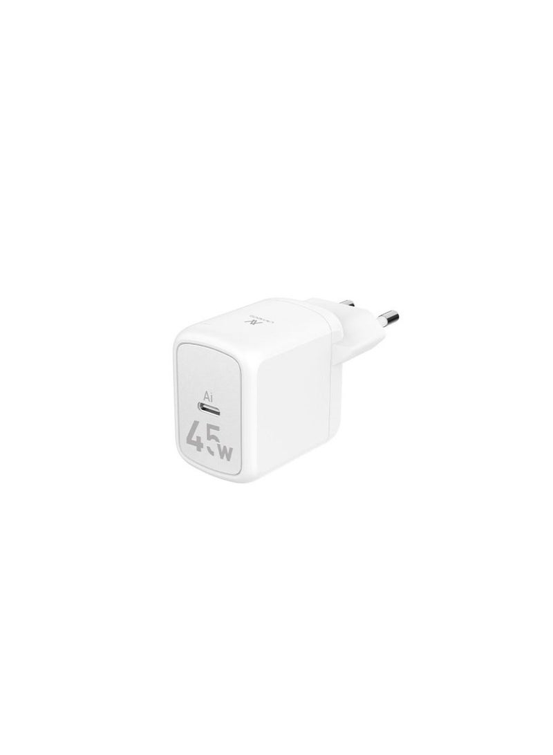 L'AVVENTO MP545 Mini GaN 45W Power Adapter with USB-C Cable 1m - White - Image 4