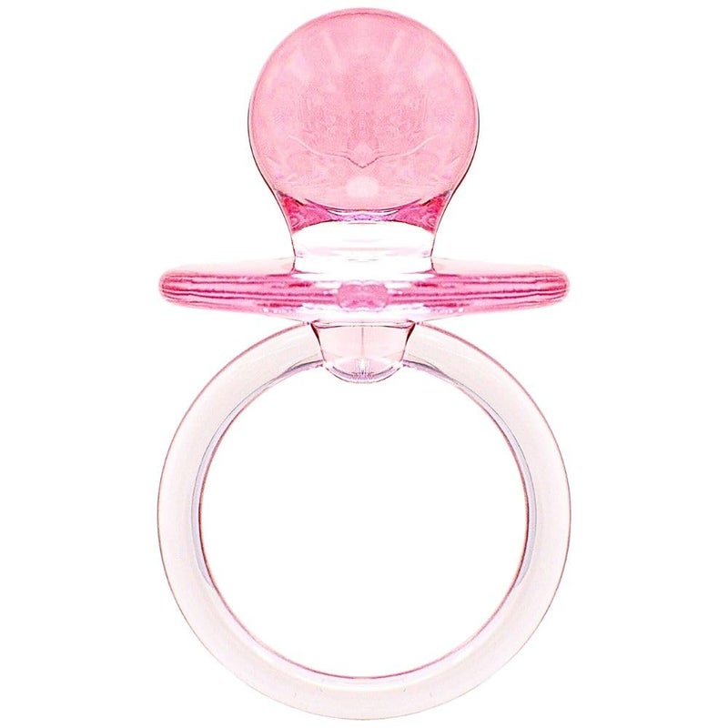 Amscan Mini Multi Pink Plastic Pacifier Favors - 1" x 0.5" (24 Pc) - Perfect for Baby Showers, Parties & DIY Decor - Image 2