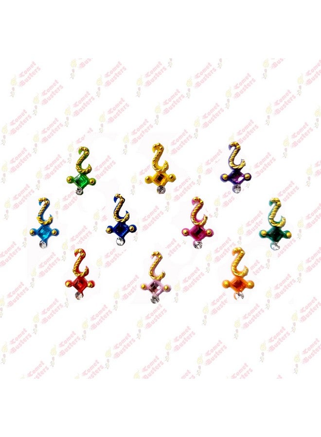 Comet Busters Beautiful Handcrafted Multicolor Traditional Bindis (BIN1815) - Image 2