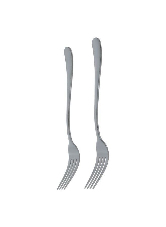 أميفا أستون طقم شوك طعام عالي الجودة مصنوع من الفولاذ المقاوم للصدأ قطعتين فضي 3.30 × 26.92 × 5.33 سم 1410X1VDXCAF2 - Image 3