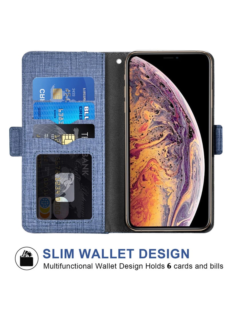 Compatible With Iphone Xs X 10 10S Wallet Case Tempered Glass Screen Protector And Flip Cover Card Holder Cell Phone Cases For Iphonex Iphonexs Iphone10 I Phonex Sx 10X 10Xs X’S Women Men Blue - pzsku/ZE1941F7D74F962516A3BZ/45/_/1711079300/f59c69b8-9dea-46b7-898e-a913bb3a8bfb