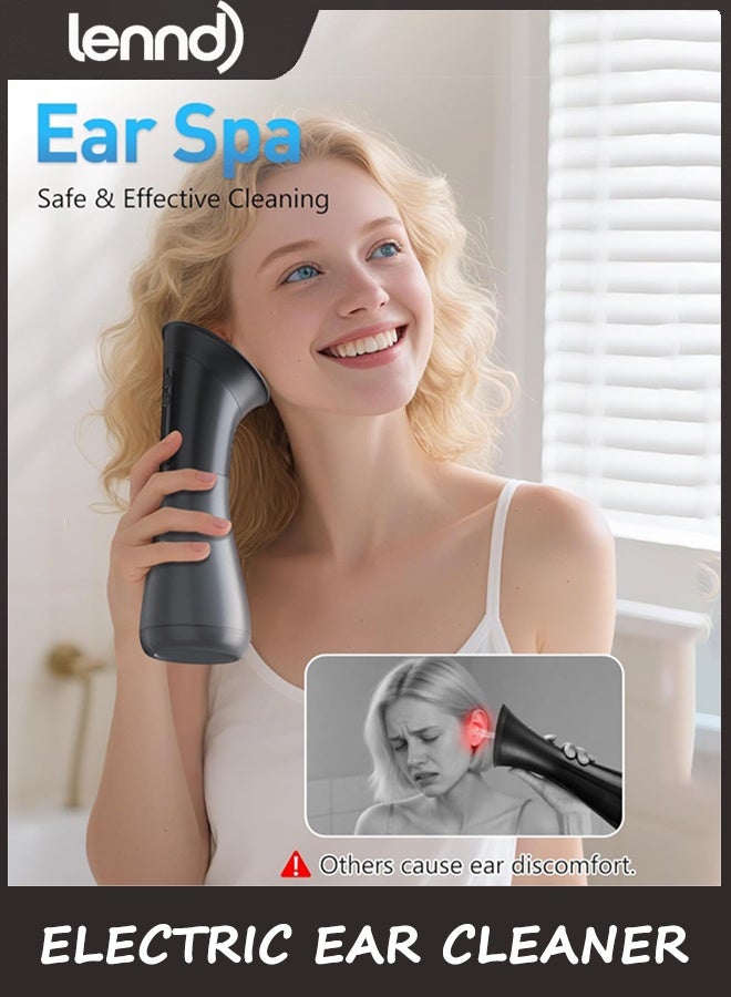 LENND Ear Wax Removal, Electric Ear Cleaner with LED Display & Dual Tank, Ear Irrigation Kit Includes 12 Tips, IPX7, Safe & Effective Cleaning for Adults & Kids, Easy to Use - Image 4