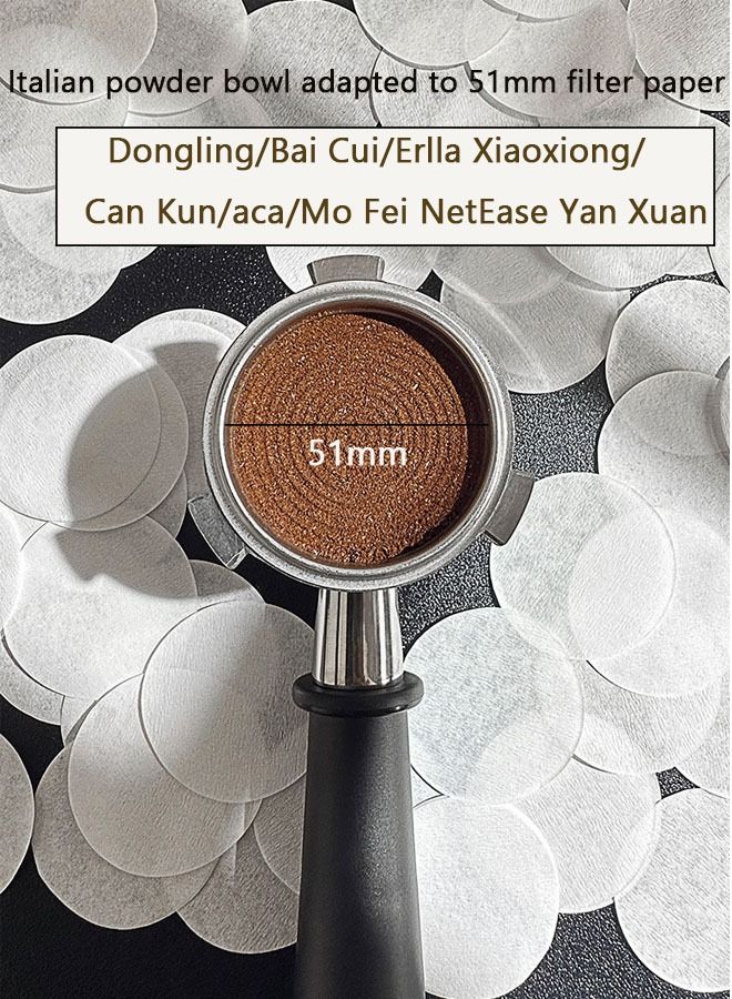 100-Piece Coffee Machine Filter Paper Special Filter Paper for Secondary Water Separation Filter Suitable for DonglingMo Fei NetEase Yan Xuan(51mm)  - Image 4
