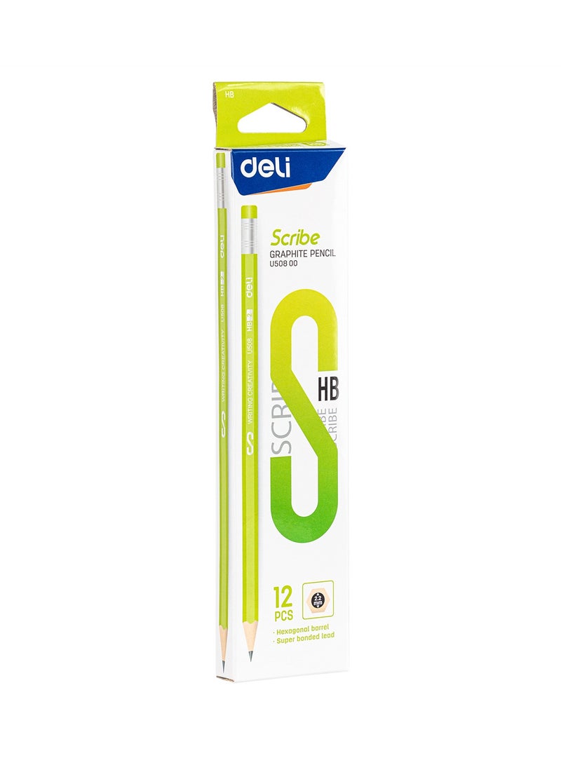 Deli EU50800 Graphite Pencil HB, 12PCS/Box, Single Color 鈥?Ideal for School, Office, Drawing - Image 5